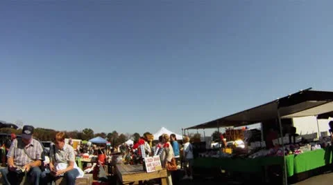 Flea market 2 Stock Footage 8850726