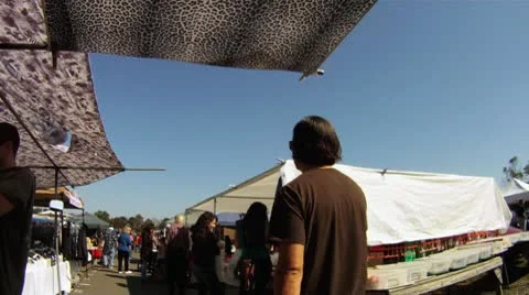 Flea market 3 Stock Footage 8850723