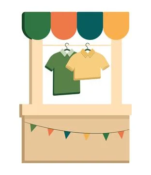 Flea market design Stock Illustration