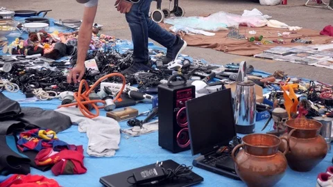 Flea market Stock Footage 116135574