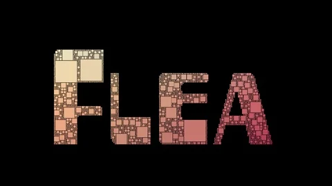 Flea Market Pixelated Text Changing Looping Pixels With Glitch Effect Stock Footage 113881803