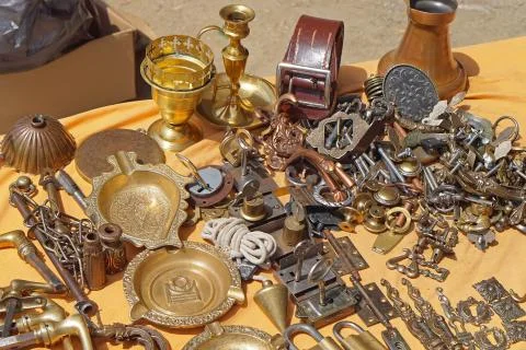 Flea market stall Stock Photos