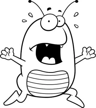 Flea Panic 스톡 일러스트