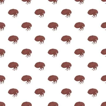 Flea pattern illustrating pest infestation and veterinary health issues Ilustración de archivo
