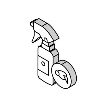 Flea spray isometric icon vector illustration Stock Illustration