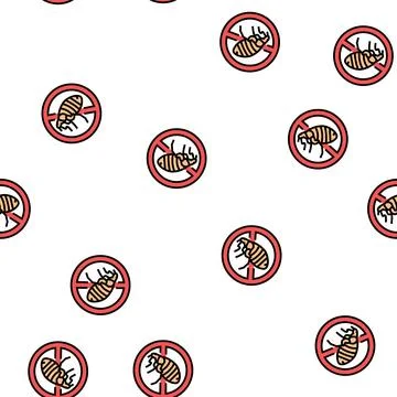 Flea treatment vector seamless pattern イラスト素材