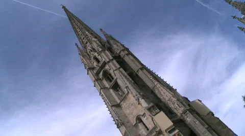 Fleche St Michel timelapse 1 Stock Footage 853661