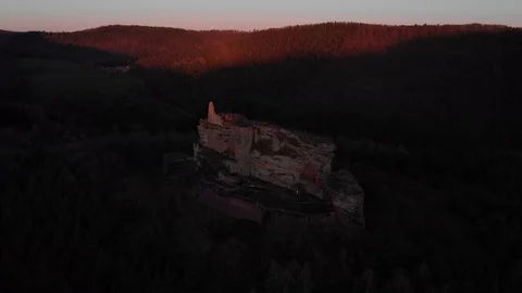 Fleckenstein Castle Stock Footage 128934838