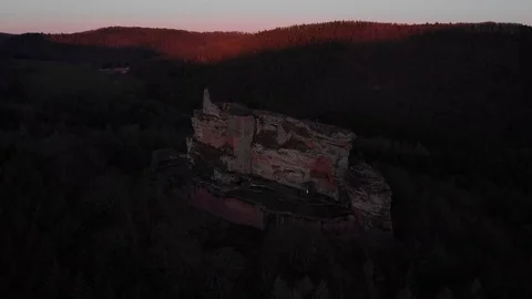Fleckenstein Castle Stock Footage 128935175