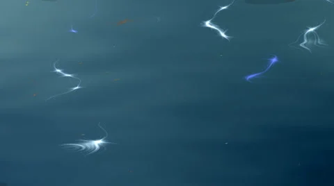 Flecks reflection  of sparkles in the quick water. Video stock 63496224