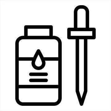 Flee line icon vector illustration isolated on white background Stock Illustration