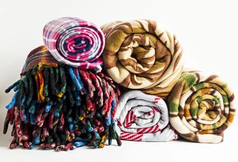 Fleece Blankets Stock Photos