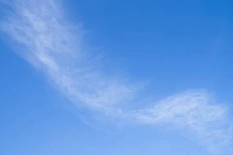 Fleecy clouds Foto stock