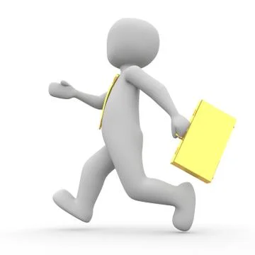Fleeing the success Stock Illustration