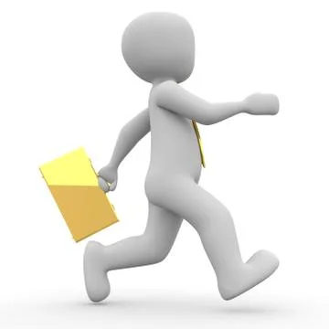 Fleeing the success Stock Illustration