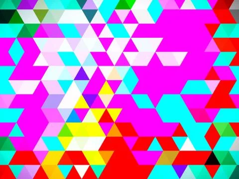 A fleek pattern of digital designing of colorful squares and rectangles Stock Illustration