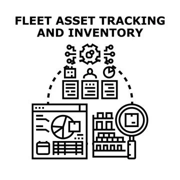 Fleet asset tracking and inventory management system 库存插图