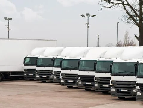 Fleet lorries Stock Photos