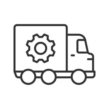 Fleet management logistic, icon in line design. Fleet, management, logistics Stock Illustration