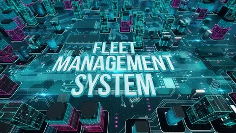 Fleet Management System digital technology hi-tech concept Video stock 111875770