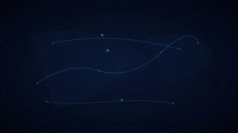 Fleet Management Telematics GPS Tracking Grid with real-time speed and 4K Loop Stock Footage 345144342