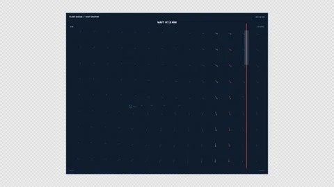 Fleet Queue Wait Status HUD Seamless Loop Video stock 342194281