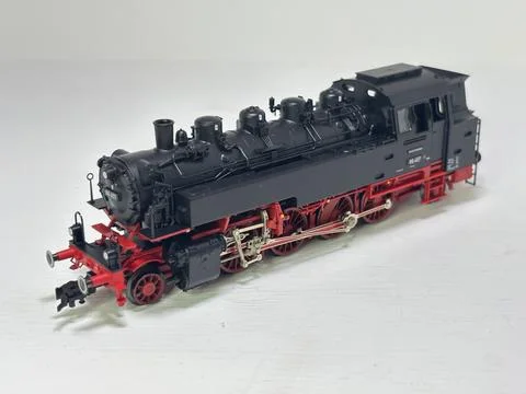 Fleischmann HO scale DR BR86 steam locomotive Stock Photos
