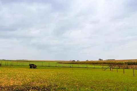 Flemish countryside background Stock Photos