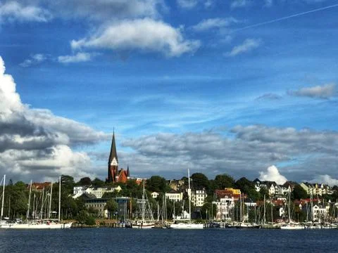 Flensburg city view Stock Photos