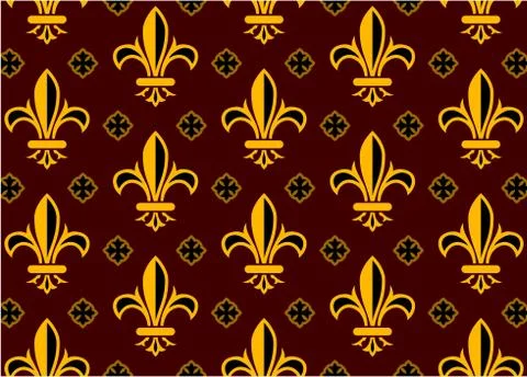 Fleur de lis design collection Stock Illustration