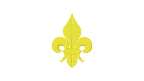Fleur de lis icon animation Stock Footage 168926249