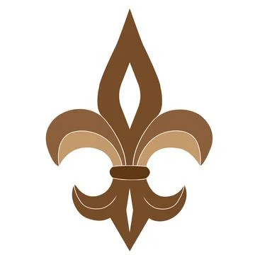 Fleur de lis icon Stock Illustration