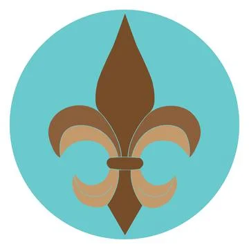 Fleur de lis icon Illustrazione stock