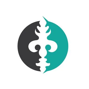 Fleur de lis icon vector element concept design Stockillustratie