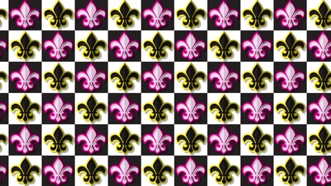 Fleur de lis pattern Stock Footage 152656269