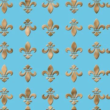 Fleur de lis pattern Stock Illustration