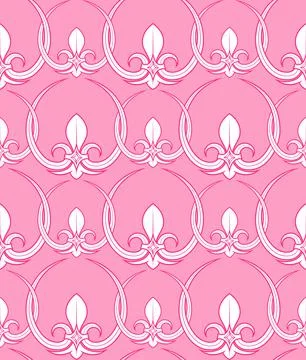Fleur de lis pattern Illustrazione stock