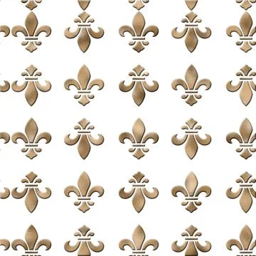 Fleur de lis pattern reflection Illustrazione stock