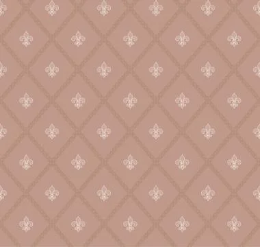 Fleur de lis seamless pattern 스톡 일러스트