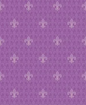 Fleur de lis seamless pattern Stock Illustration