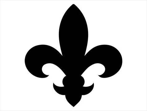 Fleur de lis silhouette vector art Stock Illustration