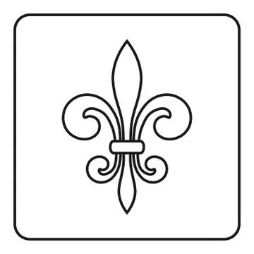 Fleur de Lis symbol vector Stock Illustration