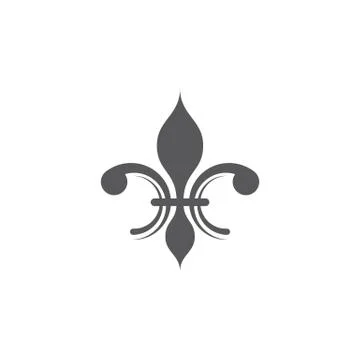 Fleur de lis vector icon design Stock Illustration