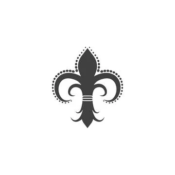 Fleur de lis vector icon design Stock Illustration