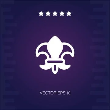 Fleur de lis vector icon Stock-Illustration