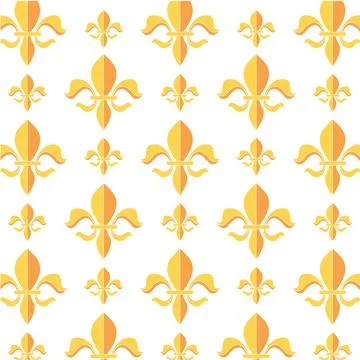 Fleur de lys symbol pattern background Vector Stock Illustration