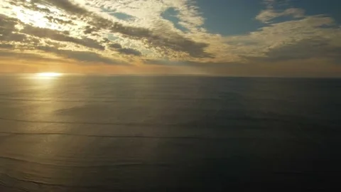 Fleurieu Peninsula sunset over ocean 4k long shot Stock Footage 228664165