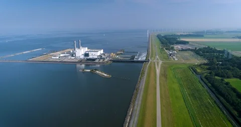 FLEVOLAND, NETHERLANDS – 31 Aug. 2019: Engie Maxima Centrale Power Plant Stock-Footage 117414049