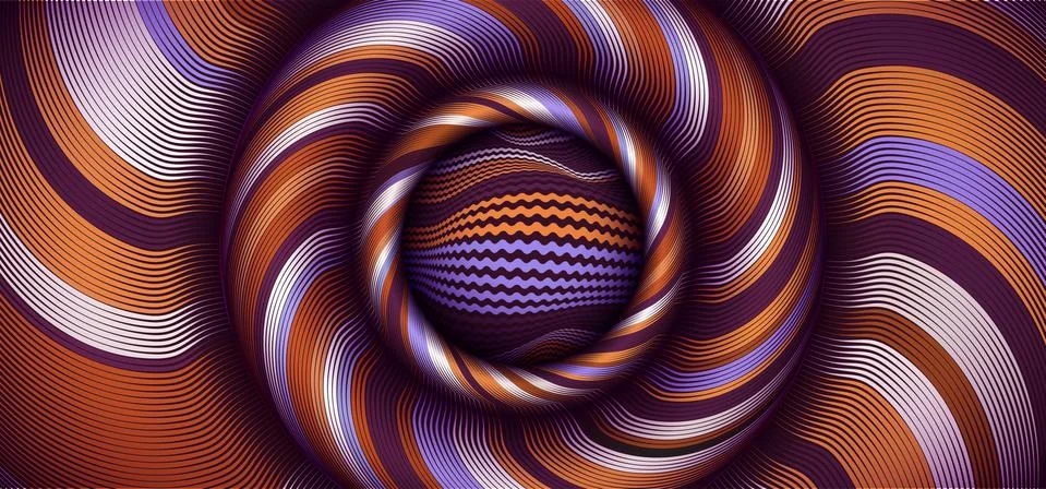Flex illustration vector background. Curve art and warp pattern. Optical lines Stock Illustration