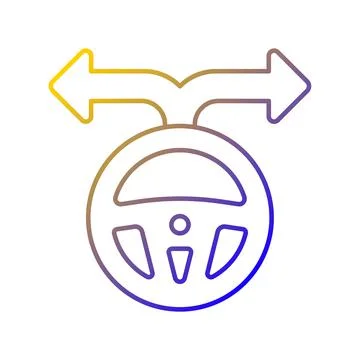 Flexibility to alternatives gradient linear vector icon Illustrazione stock